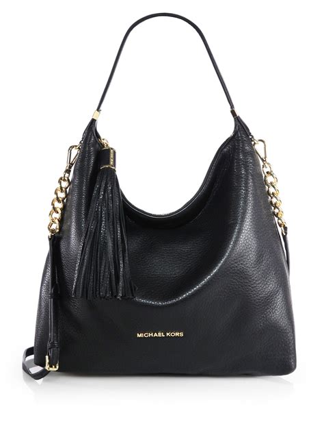 black michael kors purse 2016|Michael Kors black shoulder handbags.